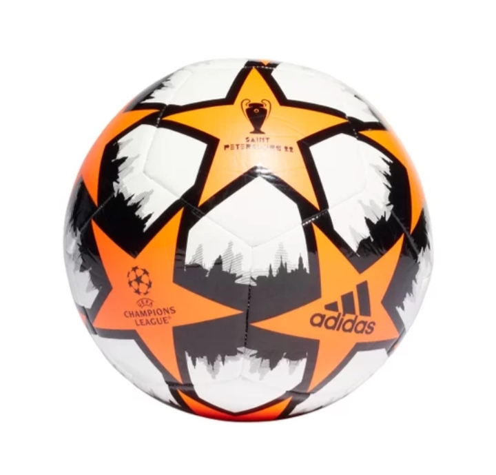  Bola de Futebol Campo Adidas UEFA Champions League St. Petersburg Club - Laranja+Branco