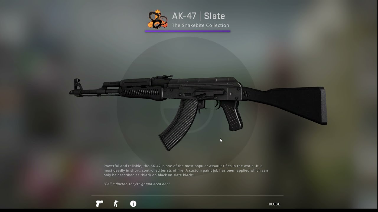 skin cs:go ( AK-47 - SLATE )