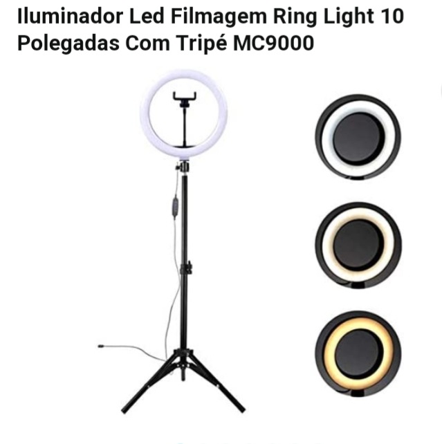 UMA RING LIGHT, OU 50 NO PIX