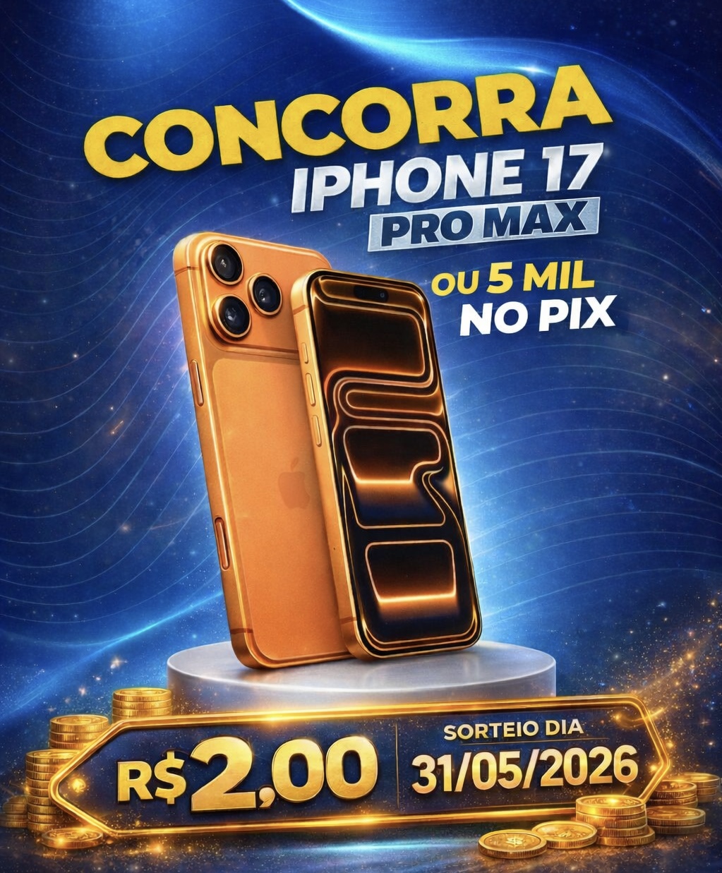 Iphone 17 Pro Max OU 5 mil no Pix 